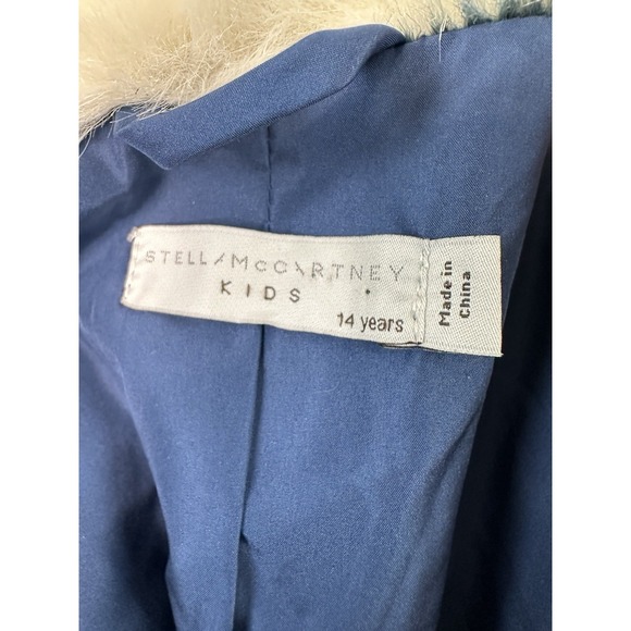 Stella McCartney Kids ColorBlock Abbie Faux Fur Jacket Sz 14 Yrs Soft And Cozy - Picture 6 of 10